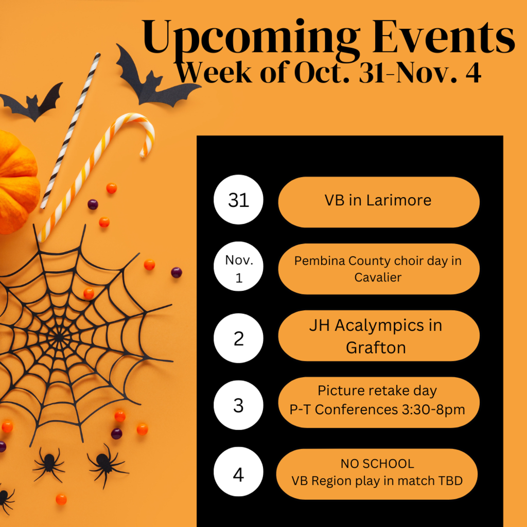 Upcoming events for the week of Oct. 31-Nov. 4