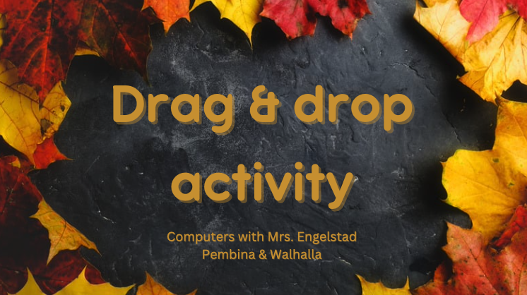drag and drop activity