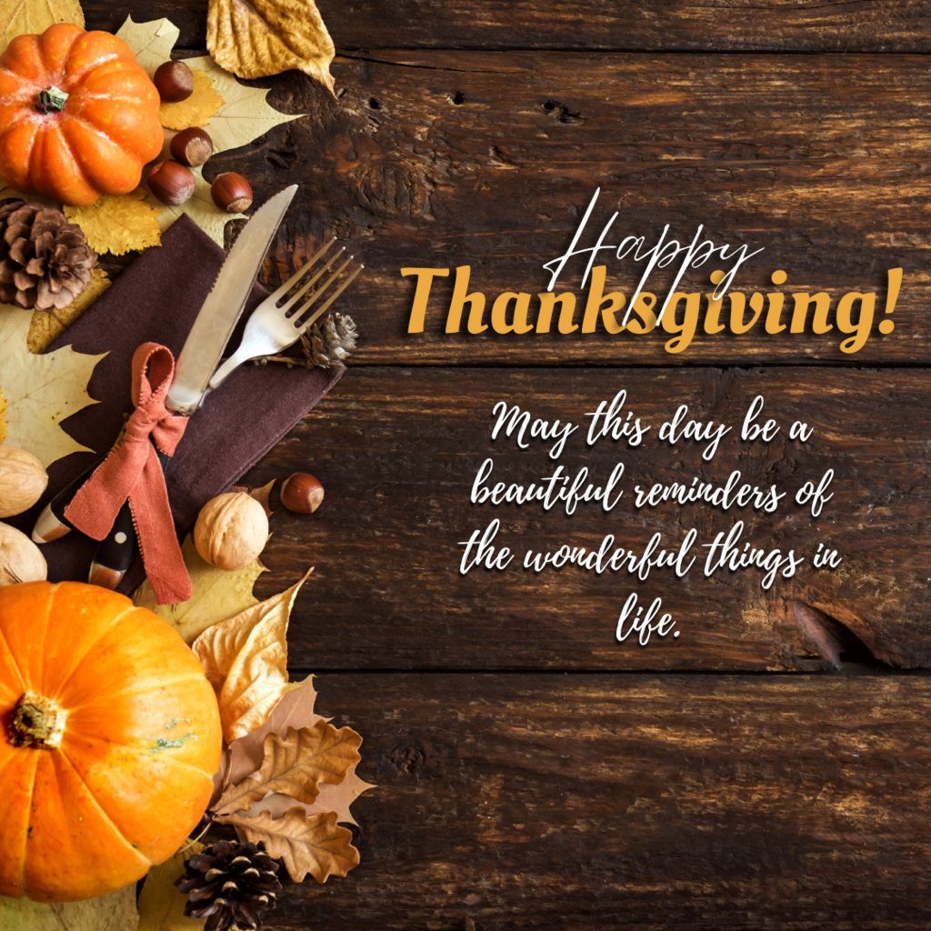 Happy Thanksgiving from everyone at North Border! Enjoy your holiday and stay safe.