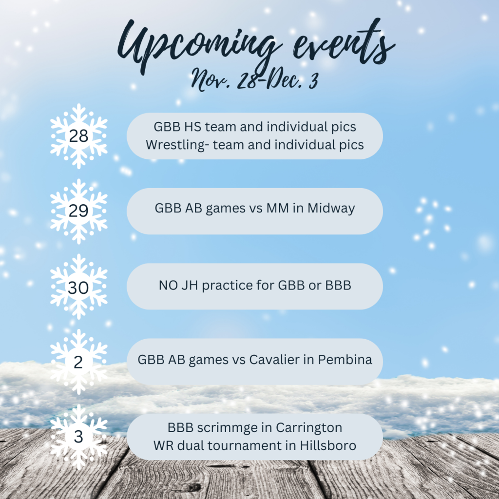 Upcoming events Nov. 28-Dec. 3