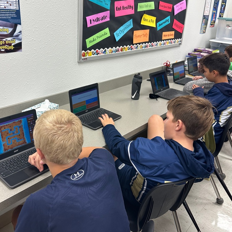 Mrs. Engelstad's 5-6th graders today are reviewing the basic parts of a computer, inputs/outputs and differences between software and hardware! 