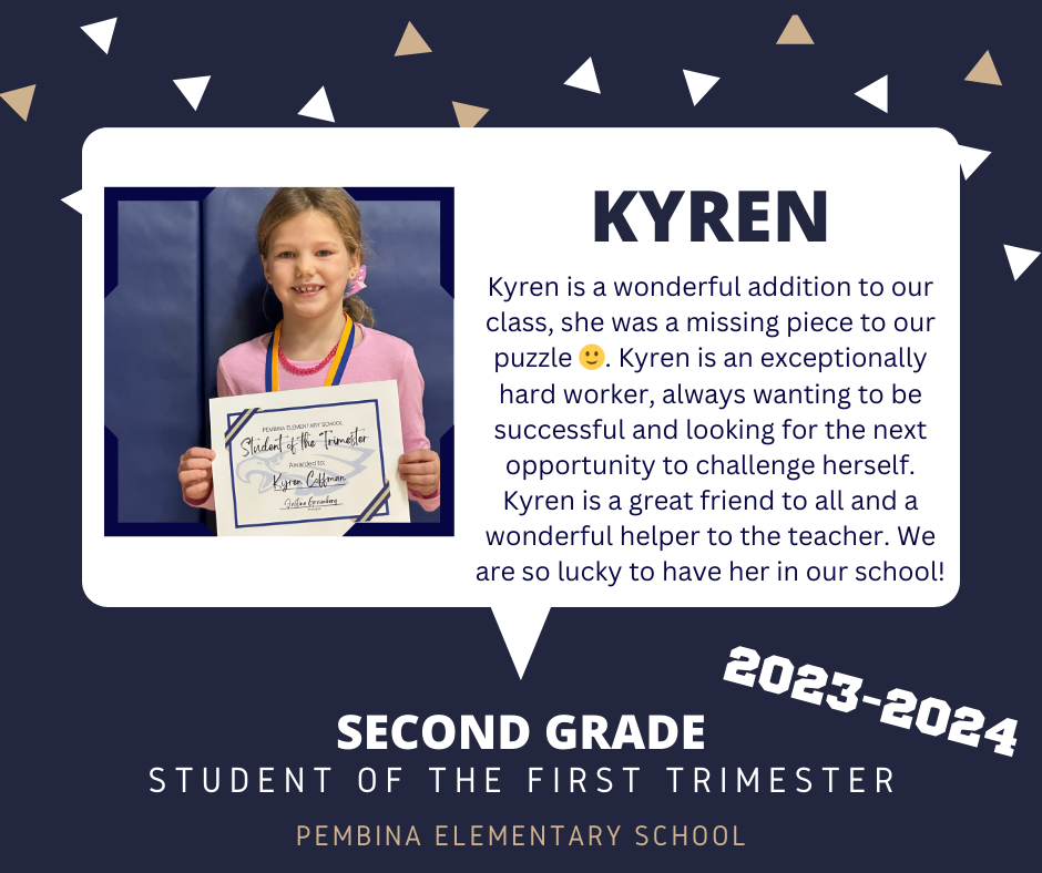 Kyren in second grade!